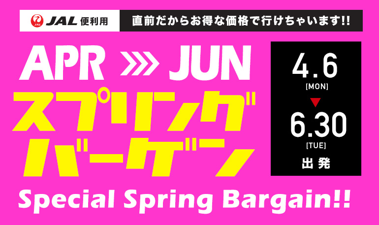 4 6月出発スプリングバーゲン 北海道旅行へ行くなら格安ツアーの楽たび