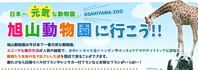 旭山動物園特集 北海道旅行へ行くなら格安ツアーの楽たび